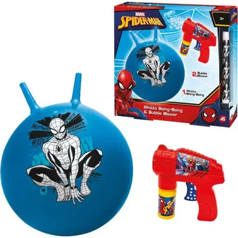 Spiderman Boing And Bubble Gun