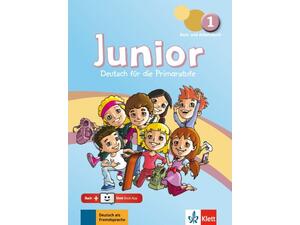 Junior 1, Kurs- und Arbeitsbuch + Online-Hörmaterial + Klett Book-App-Code (978-960-582-010-7)