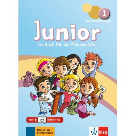Junior 1, Kurs- und Arbeitsbuch + Online-Hörmaterial + Klett Book-App-Code (978-960-582-010-7)