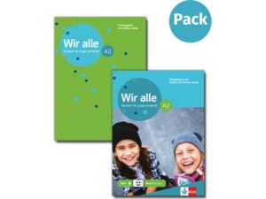 Wir alle A2, Übungsbuch mit Glossar und Audios & Videos + Klett Book-App-Code (978-960-582-165-4)