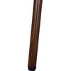 ΤΡΑΠΕΖΙ ΑΛΟΥΜΙΝΙΟΥ HARLOW 70X70X76  BAMBOO LOOK HM5568.03 ΚΑΦΕ ΜΕ ΓΥΑΛΙ