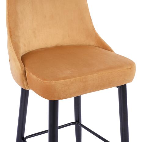 ΣΚΑΜΠΟ ΜΠΑΡ SERENITY HM8519.09 ΒΕΛΟΥΔΟ ΧΡΥΣΟ ΜΕ ΜΕΤΑΛΛΙΚΟ ΣΚΕΛΕΤΟ 51Χ58Χ110Υ εκ. (σετ 2 τεμαχίων)