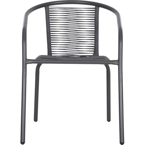 ΠΟΛΥΘΡΟΝΑ SWIFTER HM5969.01 ΜΕΤΑΛΛΟ ΓΚΡΙ-ΣΥΝΘ. RATTAN ΓΚΡΙ 54x61x75Υεκ.