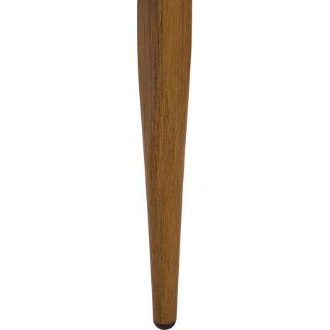 ΤΡΑΠΕΖΙ MEIR ΣΑΛΟΝΙΟΥ ΑΛΟΥΜΙΝΙΟΥ BAMBOO LOOK ΜΕ ΓΥΑΛΙ 100Χ58Χ46 HM5551.01