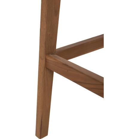ΣΚΑΜΠΟ ΜΠΑΡ WALTER HM9841 ΞΥΛO TEAK ΣΕ ΦΥΣΙΚΟ-ΨΑΘΑ 46x55x105Υ εκ.