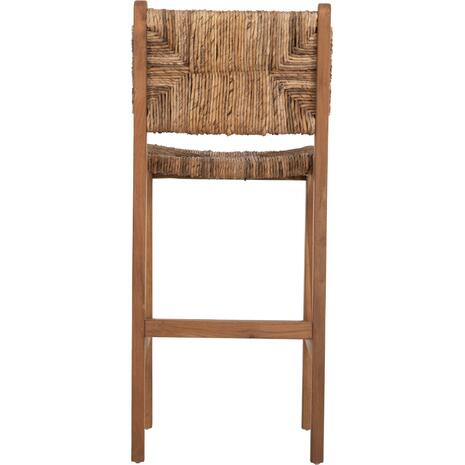 ΣΚΑΜΠΟ ΜΠΑΡ WALTER HM9841 ΞΥΛO TEAK ΣΕ ΦΥΣΙΚΟ-ΨΑΘΑ 46x55x105Υ εκ.