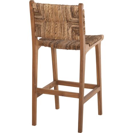 ΣΚΑΜΠΟ ΜΠΑΡ WALTER HM9841 ΞΥΛO TEAK ΣΕ ΦΥΣΙΚΟ-ΨΑΘΑ 46x55x105Υ εκ.