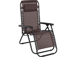 ΠΟΛΥΘΡΟΝΑ RELAX COMPANION HM5095.13 ΚΑΦΕ TEXTILENE-ΜΑΥΡΟ ΜΕΤΑΛΛΟ 67x145x110Υεκ. (σετ 2 τεμαχίων)