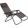 ΠΟΛΥΘΡΟΝΑ RELAX COMPANION HM5095.13 ΚΑΦΕ TEXTILENE-ΜΑΥΡΟ ΜΕΤΑΛΛΟ 67x145x110Υεκ. (σετ 2 τεμαχίων)