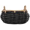 ΚΑΛΑΘΙ ΔΑΠΕΔΟΥ POTTS HM4378 ΜΑΥΡO&ΦΥΣΙΚΟ ΧΡΩΜΑ- CL RATTAN Φ62x36Yεκ.
