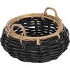 ΚΑΛΑΘΙ ΔΑΠΕΔΟΥ POTTS HM4378 ΜΑΥΡO&ΦΥΣΙΚΟ ΧΡΩΜΑ- CL RATTAN Φ62x36Yεκ.