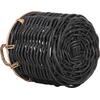 ΣΕΤ 2 ΚΑΛΑΘΙΑ POTTS HM4379 ΜΑΥΡO&ΦΥΣΙΚΟ ΧΡΩΜΑ- CL RATTAN Φ61+Φ45εκ.