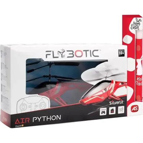 Λαμπάδα Silverlit Flybotic Air Python Τηλεκατευθυνόμενο Ελικόπτερο Κόκκινο