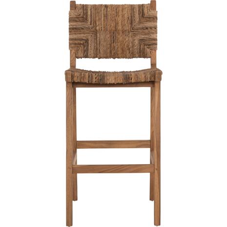 ΣΚΑΜΠΟ ΜΠΑΡ WALTER HM9841 ΞΥΛO TEAK ΣΕ ΦΥΣΙΚΟ-ΨΑΘΑ 46x55x105Υ εκ.