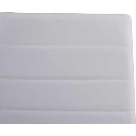 ΚΑΡΕΚΛΑ ΜΕΤΑΛΛΙΚΗ LADY HM0037.11 ΛΕΥΚΟ PU ΜΕΤΑΛΛΙΚΟ ΣΚΕΛΕΤΟ K/D 40x48x95 εκ. (σετ 4 τεμαχίων)