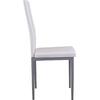 ΚΑΡΕΚΛΑ ΜΕΤΑΛΛΙΚΗ LADY HM0037.11 ΛΕΥΚΟ PU ΜΕΤΑΛΛΙΚΟ ΣΚΕΛΕΤΟ K/D 40x48x95 εκ. (σετ 4 τεμαχίων)