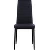 ΚΑΡΕΚΛΑ ΜΕΤΑΛΛΙΚΗ LADY HM0037.12 ΜΑΥΡΟ PU ΜΕΤΑΛΛΙΚΟ ΣΚΕΛΕΤΟ K/D 40x48x95 εκ. (σετ 4 τεμαχίων) (Μαύρο)