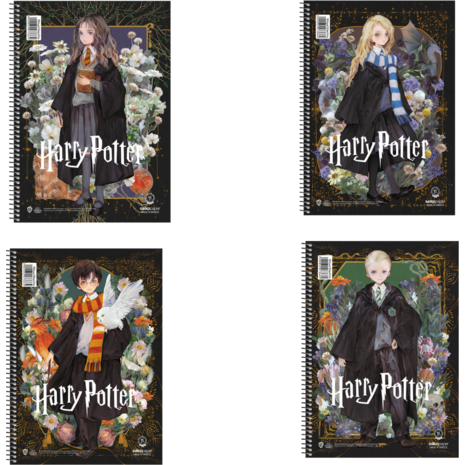 Τετράδιο Salko σπιράλ "Harry Potter & Deathly Hallows V.2" 4 Θεμάτων 17x25 240Φ σε διάφορα σχέδια