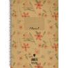 Τετράδιο Salko μονό σπιράλ "Floral" 17x25 3 Θεμάτων 180Φ (διάφορα σχέδια)