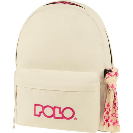 Τσάντα Πλάτης POLO Original Scarf White/Magenta- Λευκό/Ματζέντα (901135-2543 2024)