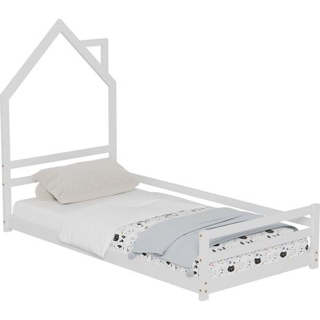ΚΡΕΒΑΤΙ ΠΑΙΔΙΚΟ HOUSER HM676.03 τ.MONTESSORI ΞΥΛΟ ΠΕΥΚΟ ΛΕΥΚΟ- 190x90εκ