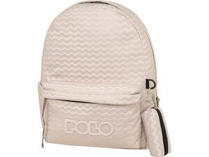 Τσάντα πλάτης 1+1 θέσεων POLO Sign Pink-Ροζ (902057-8320 2024)