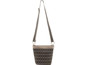 Γυναικεία τσάντα ώμου με πλεκτή ύφανση Noona Stripes (907060-8328)