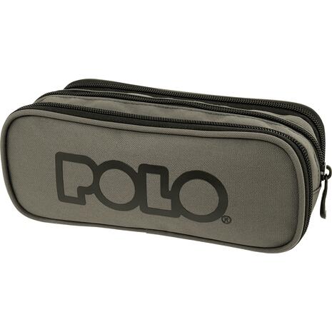 Κασετίνα οβάλ POLO Triple Grey-Γκρι (937005-2202)