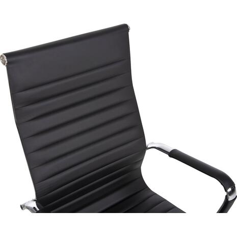 ΚΑΡΕΚΛΑ ΓΡΑΦΕΙΟΥ HM1059.31 ΜΑΥΡΟ PU BOSS ΔΙΕΥΘΥΝΤΟΥ ΠΟΔΙ ΧΡΩΜΙΟΥ 54x57x110Υεκ. (Μαύρο)