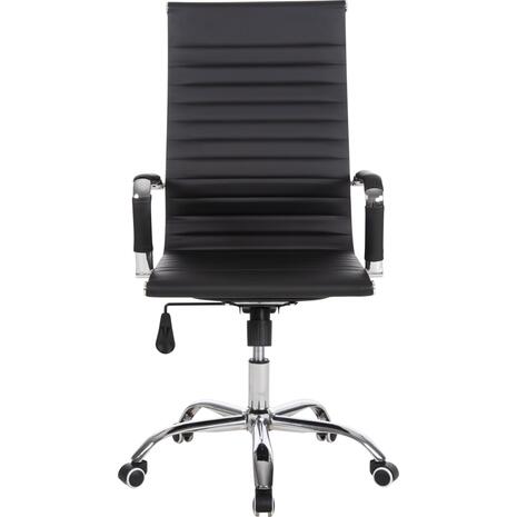 ΚΑΡΕΚΛΑ ΓΡΑΦΕΙΟΥ HM1059.31 ΜΑΥΡΟ PU BOSS ΔΙΕΥΘΥΝΤΟΥ ΠΟΔΙ ΧΡΩΜΙΟΥ 54x57x110Υεκ. (Μαύρο)