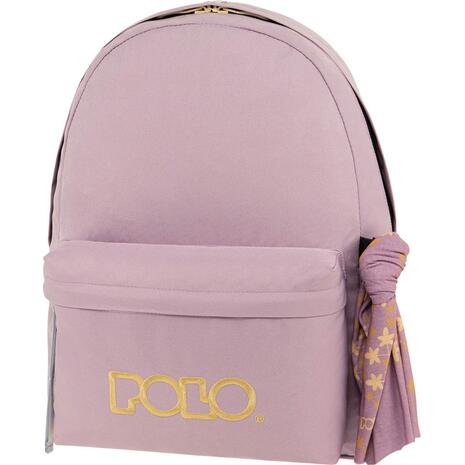 Tσάντα πλάτης POLO Original Scarf Lilac/Lemon Yellow-Λιλά-Ανοιχτό Κίτρινο (901135-4570 2024)