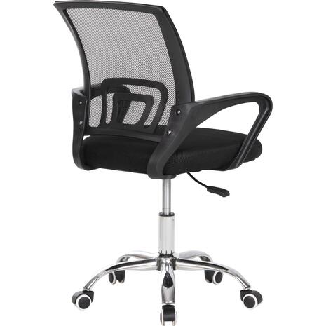 ΚΑΡΕΚΛΑ ΓΡΑΦΕΙΟΥ BRISTONE HM1058.31 ΠΟΔΙ ΧΡΩΜΙΟΥ-ΜΑΥΡΗ 56x53x93Υεκ.
