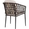 ΠΟΛΥΘΡΟΝΑ ΑΛΟΥΜΙΝΙΟΥ BOLLY HM6080 ΚΑΦΕ-ΣΥΝΘ.RATTAN ΚΑΦΕ-ΜΠΕΖ ΜΑΞΙΛΑΡΙΑ 58,5x67x86Υεκ (σετ 4 τεμαχίων)