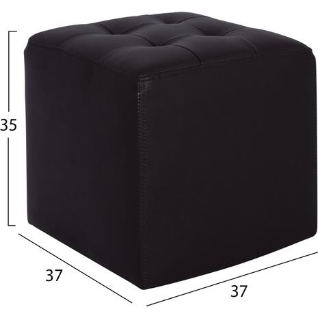 ΣΚΑΜΠΩ ΜΕ PU ΜΑΥΡΟ PUNK HM264.01 37Χ37Χ35Υεκ.