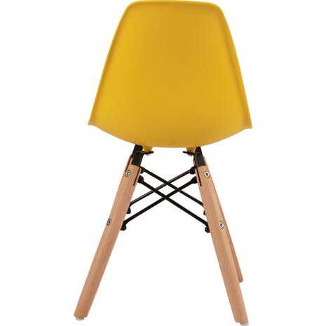 ΚΑΡΕΚΛΑ TWIST KID ΤΜΧ.HM8453.04 ΞΥΛΙΝΑ ΠΟΔΙΑ &ΚΑΘΙΣΜΑ ΚΙΤΡΙΝΟ PP 30,5Χ33Χ59 ΕΚ (σετ 4 τεμαχίων)