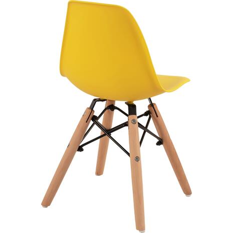 ΚΑΡΕΚΛΑ TWIST KID ΤΜΧ.HM8453.04 ΞΥΛΙΝΑ ΠΟΔΙΑ &ΚΑΘΙΣΜΑ ΚΙΤΡΙΝΟ PP 30,5Χ33Χ59 ΕΚ (σετ 4 τεμαχίων)