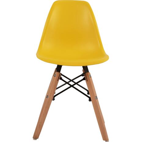 ΚΑΡΕΚΛΑ TWIST KID ΤΜΧ.HM8453.04 ΞΥΛΙΝΑ ΠΟΔΙΑ &ΚΑΘΙΣΜΑ ΚΙΤΡΙΝΟ PP 30,5Χ33Χ59 ΕΚ (σετ 4 τεμαχίων)