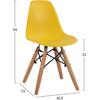ΚΑΡΕΚΛΑ TWIST KID ΤΜΧ.HM8453.04 ΞΥΛΙΝΑ ΠΟΔΙΑ &ΚΑΘΙΣΜΑ ΚΙΤΡΙΝΟ PP 30,5Χ33Χ59 ΕΚ (σετ 4 τεμαχίων)
