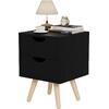 ΚΟΜΟΔΙΝΟ DINKL HM2472.02 ΜΕΛΑΜΙΝΗ-2 ΣΥΡΤΑΡΙΑ-WENGE 29,5x29,5x45Υεκ