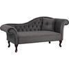 ΑΝΑΚΛΙΝΔΡΟ T.CHESTERFIELD ΓΚΡΙ ΒΕΛΟΥΔΟ NIOVI HM3008.10 ΔΕΞΙ ΜΠΡΑΤΣΟ 189x61x84Yεκ.