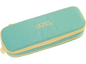 Κασετίνα οβάλ διπλή Polo Duo Box Cord Petrol/Lemon Yellow 5201927129736