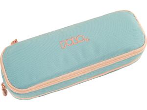 Κασετίνα οβάλ διπλή Polo Duo Box Cord Cyan/Salmon 5201927129729