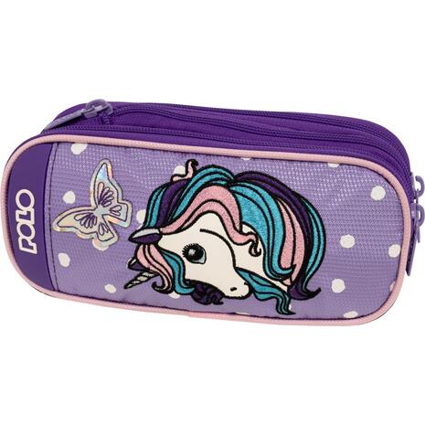 Κασετίνα οβάλ Polo Base-Free Expand Unicorn (μωβ) 937007-8274