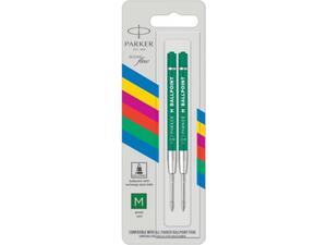 Ανταλλακτικό μελάνι Parker refill Ballpoint medium πράσινο (συσκ.2τεμ) (Πράσινο)