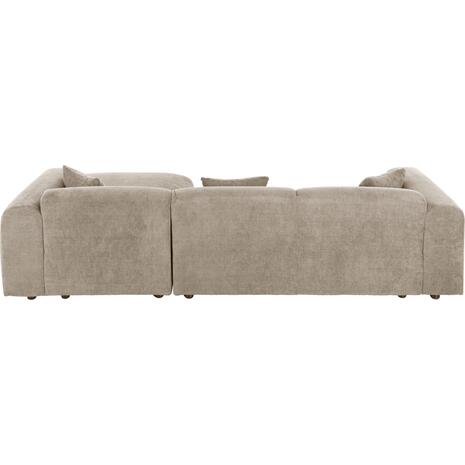 ΚΑΝΑΠΕΣ ΓΩΝΙΑ BRICKEN HM3275.01R ΜΠΕΖ ΥΦΑΣΜΑ 110-282x98-160x72Υεκ.