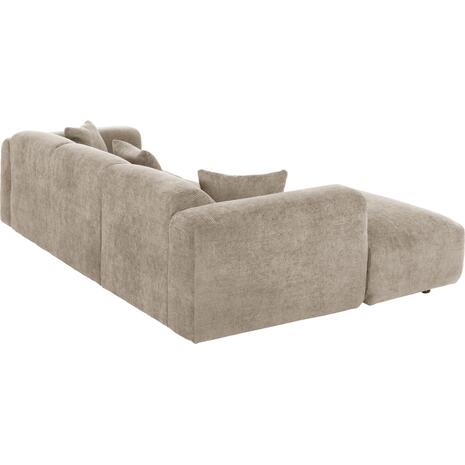 ΚΑΝΑΠΕΣ ΓΩΝΙΑ (ΑΡΙΣΤΕΡΗ) BRICKEN HM3275.01L ΜΠΕΖ ΥΦΑΣΜΑ 110-282x98-160x72Υεκ.