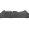 ΚΑΝΑΠΕΣ ΓΩΝΙΑ BRICKEN HM3275.04R ΑΝΘΡΑΚΙ ΥΦΑΣΜΑ 110-282x98-160x72Υεκ.