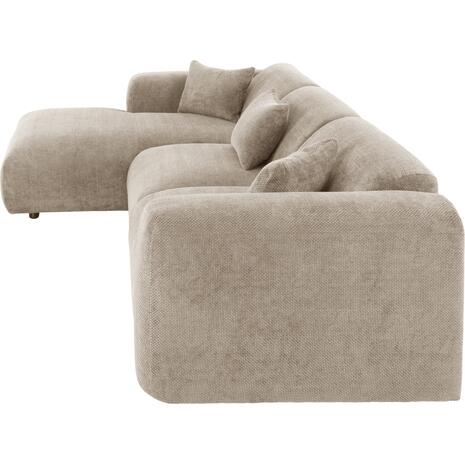 ΚΑΝΑΠΕΣ ΓΩΝΙΑ (ΑΡΙΣΤΕΡΗ) BRICKEN HM3275.01L ΜΠΕΖ ΥΦΑΣΜΑ 110-282x98-160x72Υεκ.