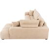 ΚΑΝΑΠΕΣ ΓΩΝΙΑ (ΔΕΞΙΑ) COVEN HM3266.01R ΕΚΡΟΥ ΥΦΑΣΜΑ 298x102-208x85Υεκ.
