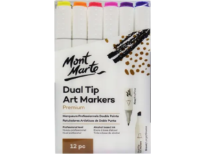 Markers Διπλής Μύτης Mont Marte (συσκευασία 12 τεμαχίων)